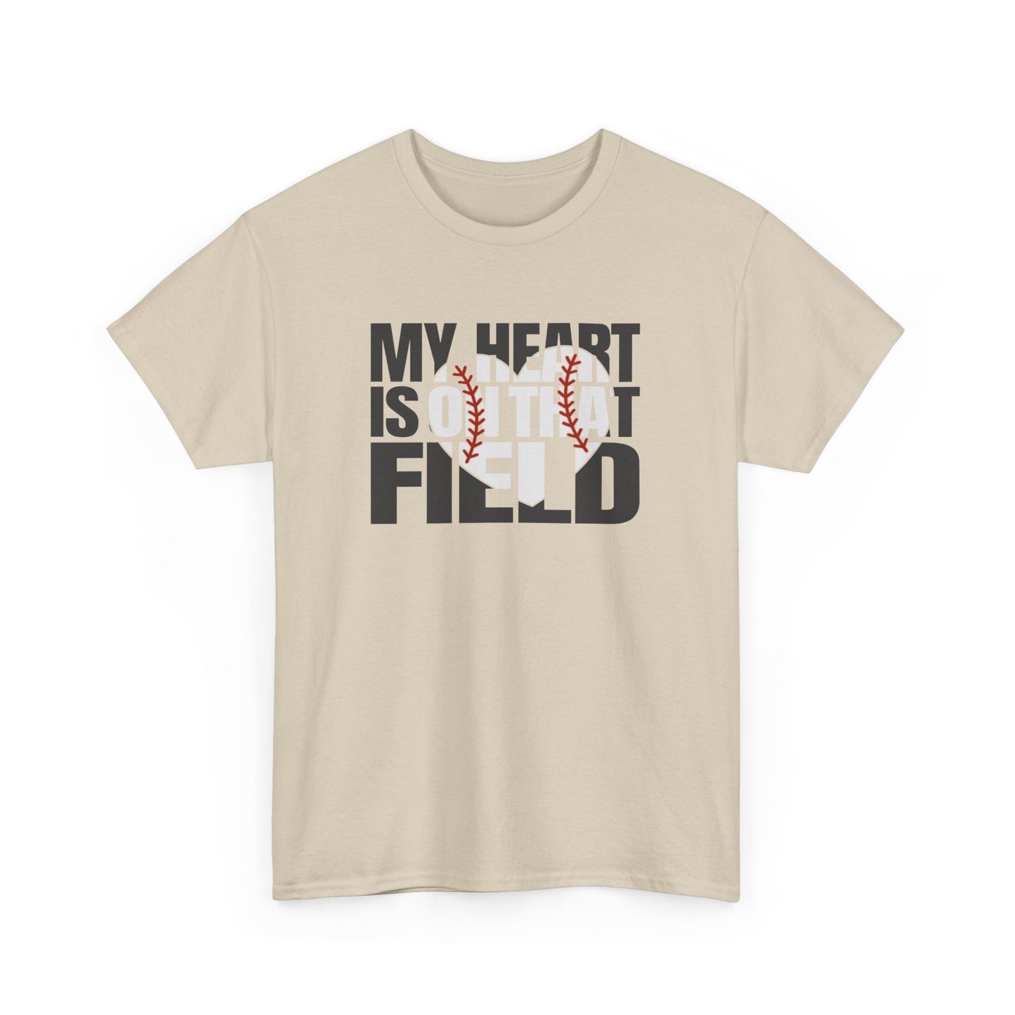 My heart is on that field Baseball Mom shirt