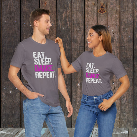 Eat Sleep Dance Repeat Matching Mom and Dad shirts