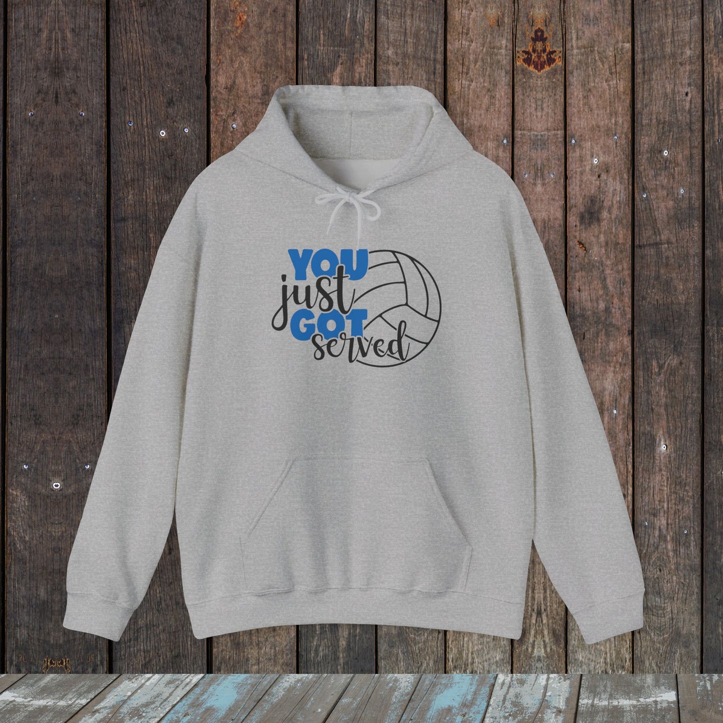 You just got served Volleyball Love Mom Life Unisex Hoodie