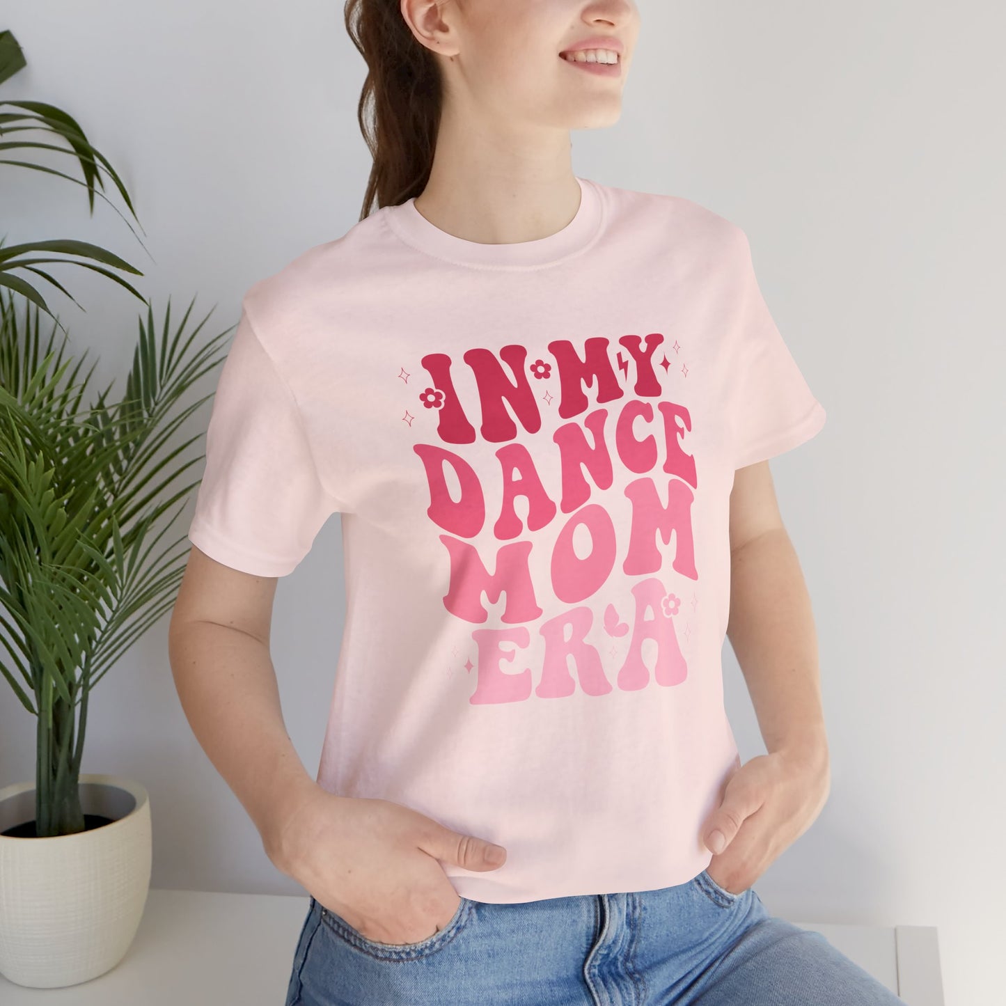 In my volleyball mom era retro wavy Pink mom shirt