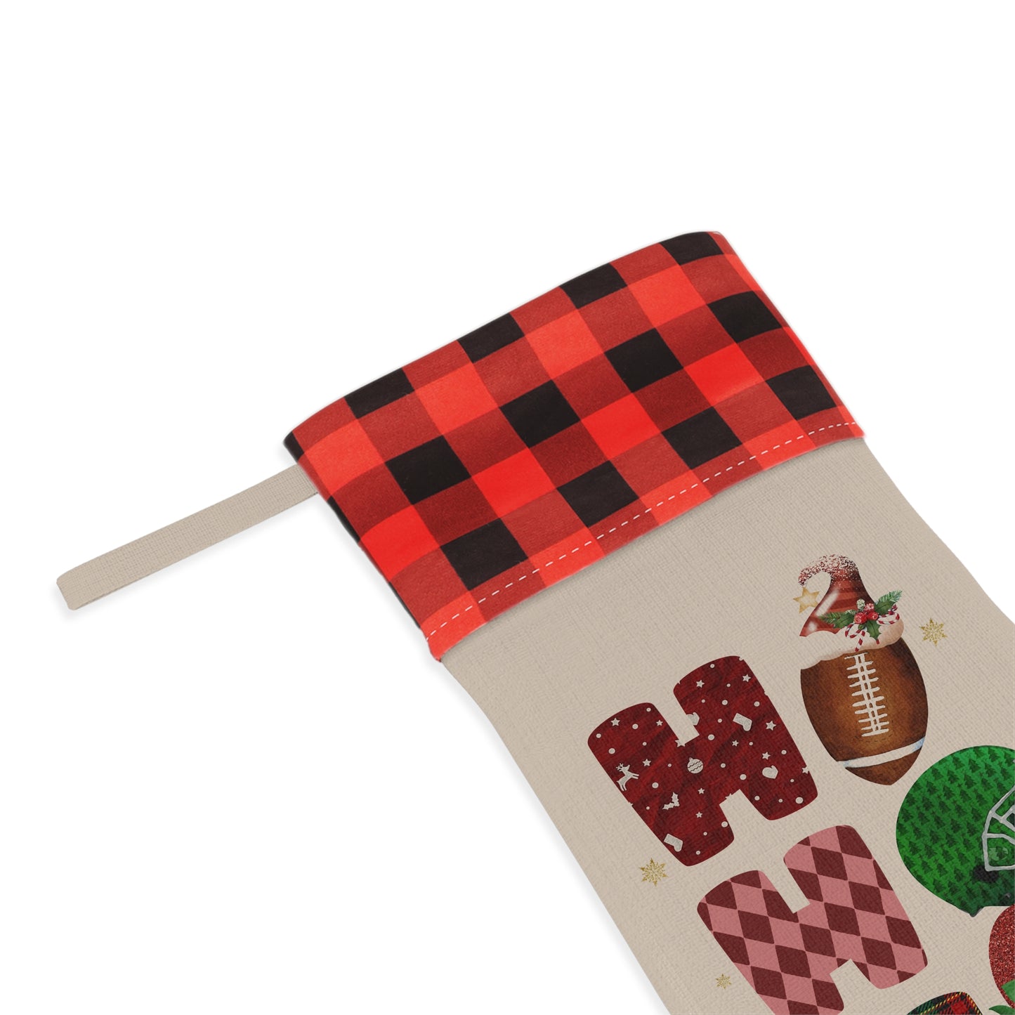 Ho Ho Ho Football Christmas Stocking