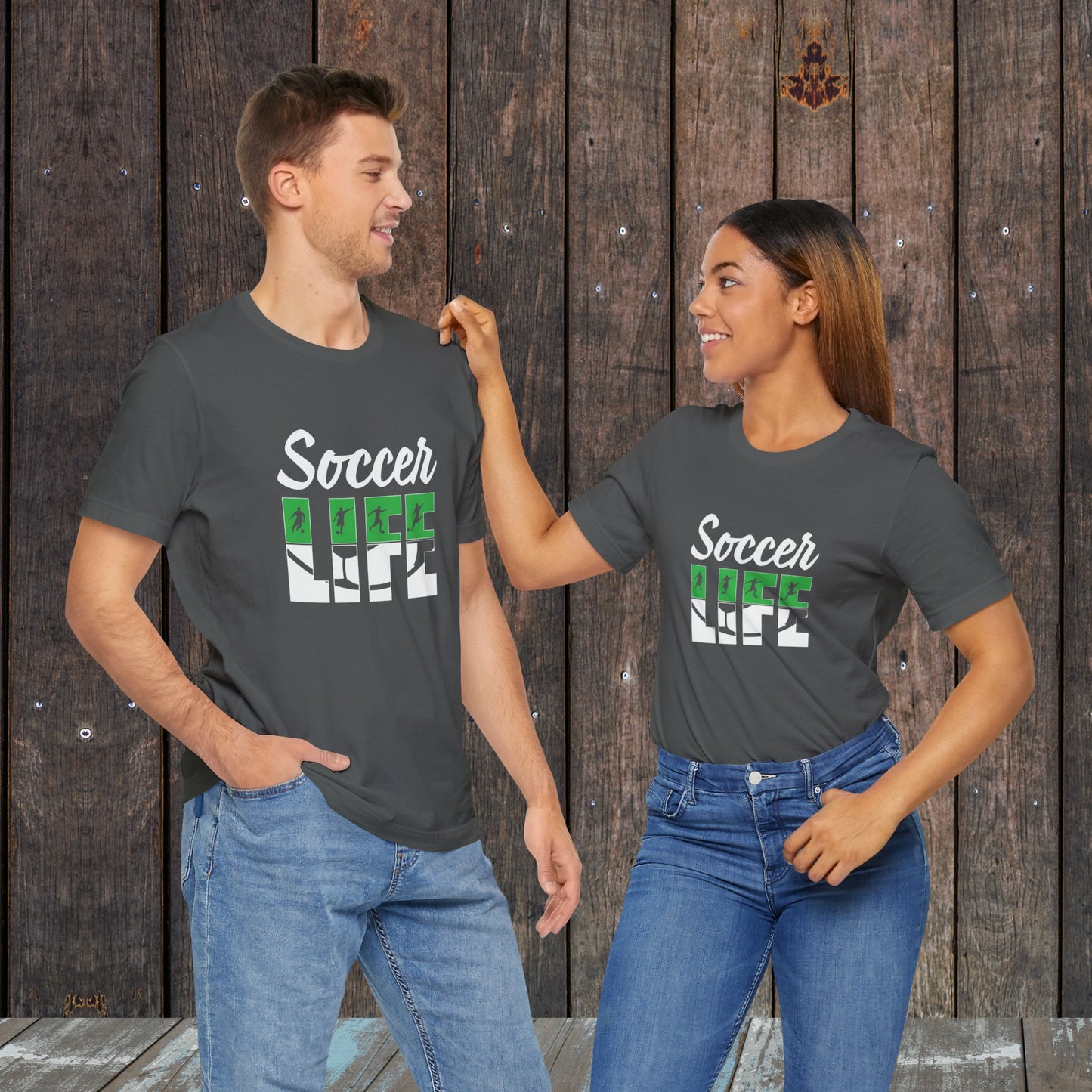 Soccer life matching shirts for mom and dad