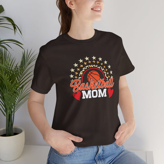 Basketball Mom rainbow stars