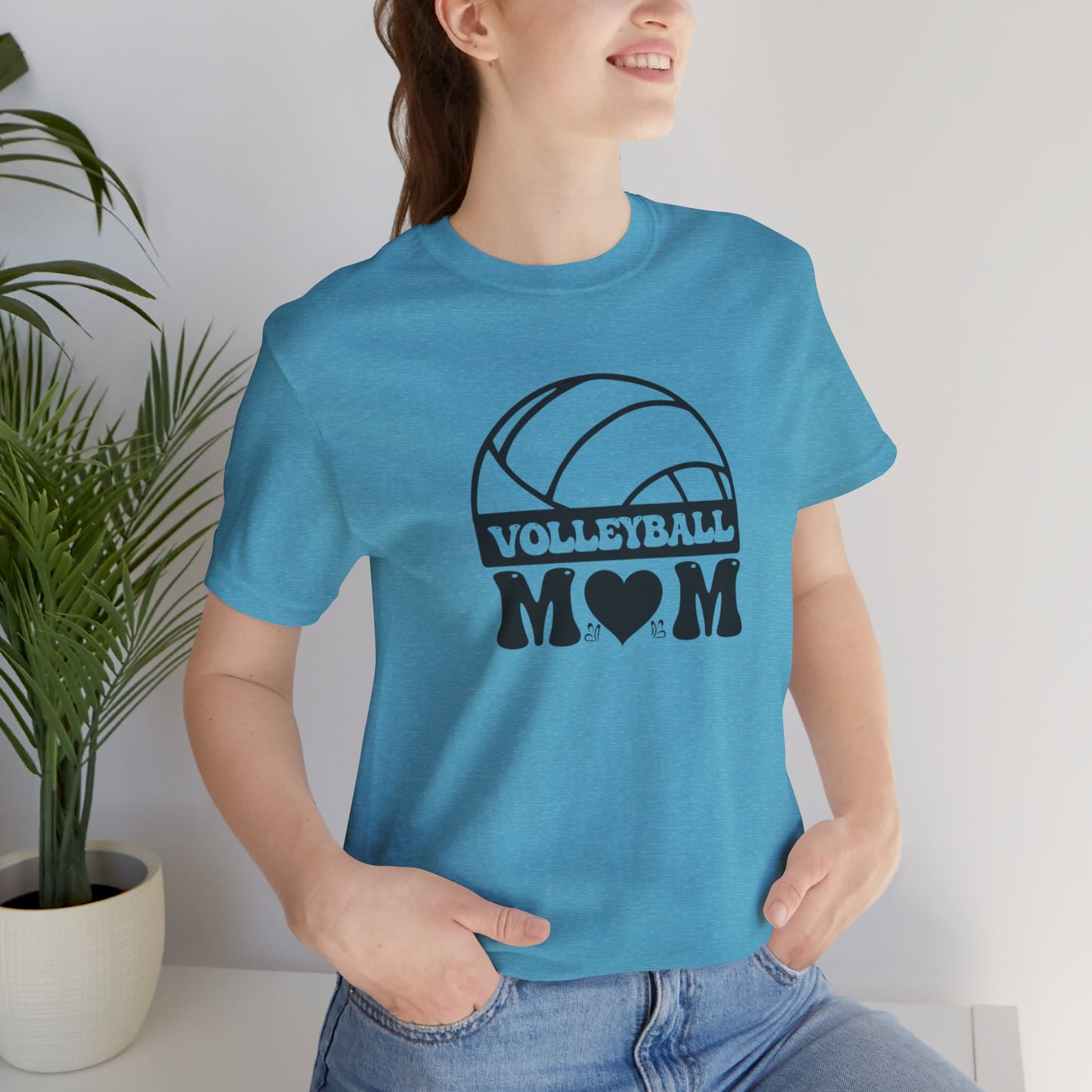 Volleyball Mom Unisex Jersey Short Sleeve Tee Simple