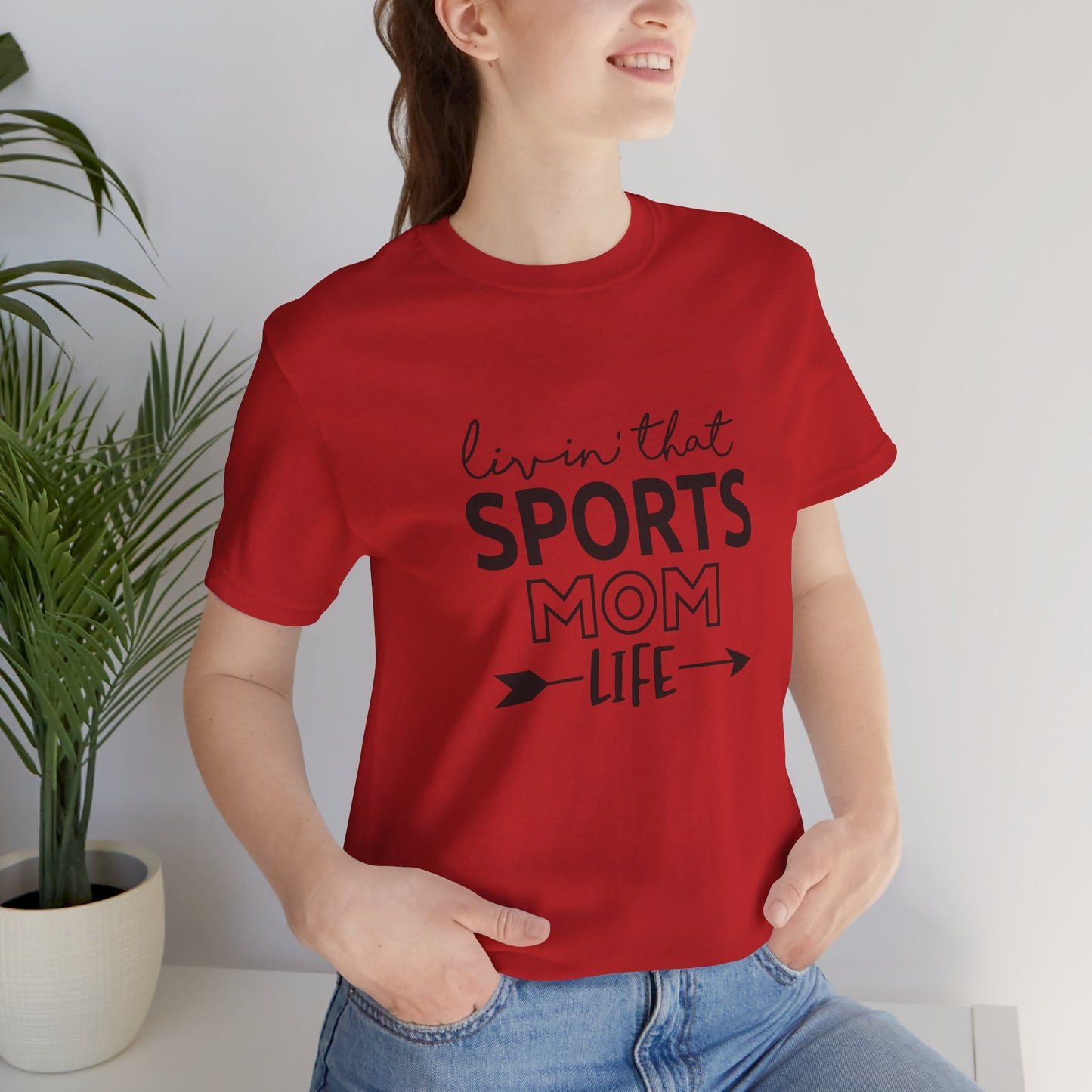 Livin that Sports Mom Life Unisex Jersey Short Sleeve Tee