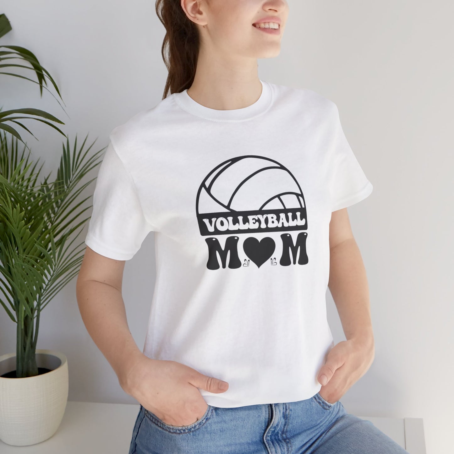 Volleyball Mom Unisex Jersey Short Sleeve Tee Simple