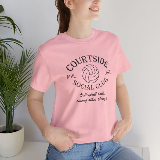 Volleyball Court Side Social Club Mom Shirt