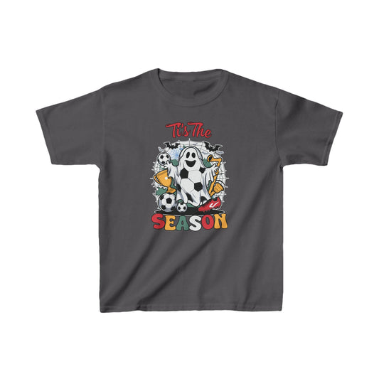 Tis The Season Soccer Ghost Kids Tee