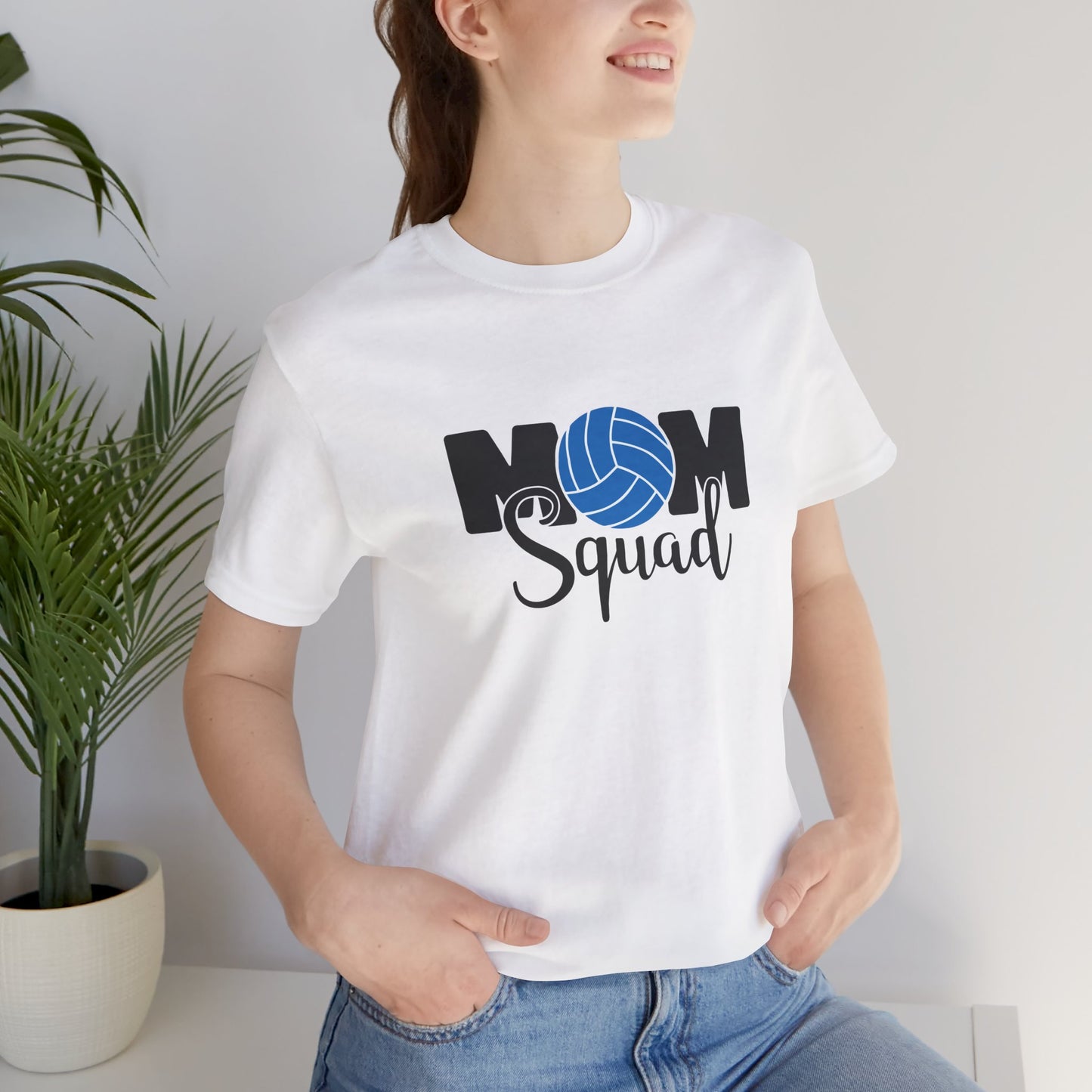 Mom Squad volleyball Unisex Jersey Short Sleeve Tee