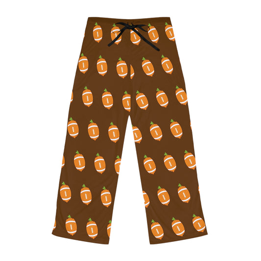 Football Pumpkin Women's Pajama Pants