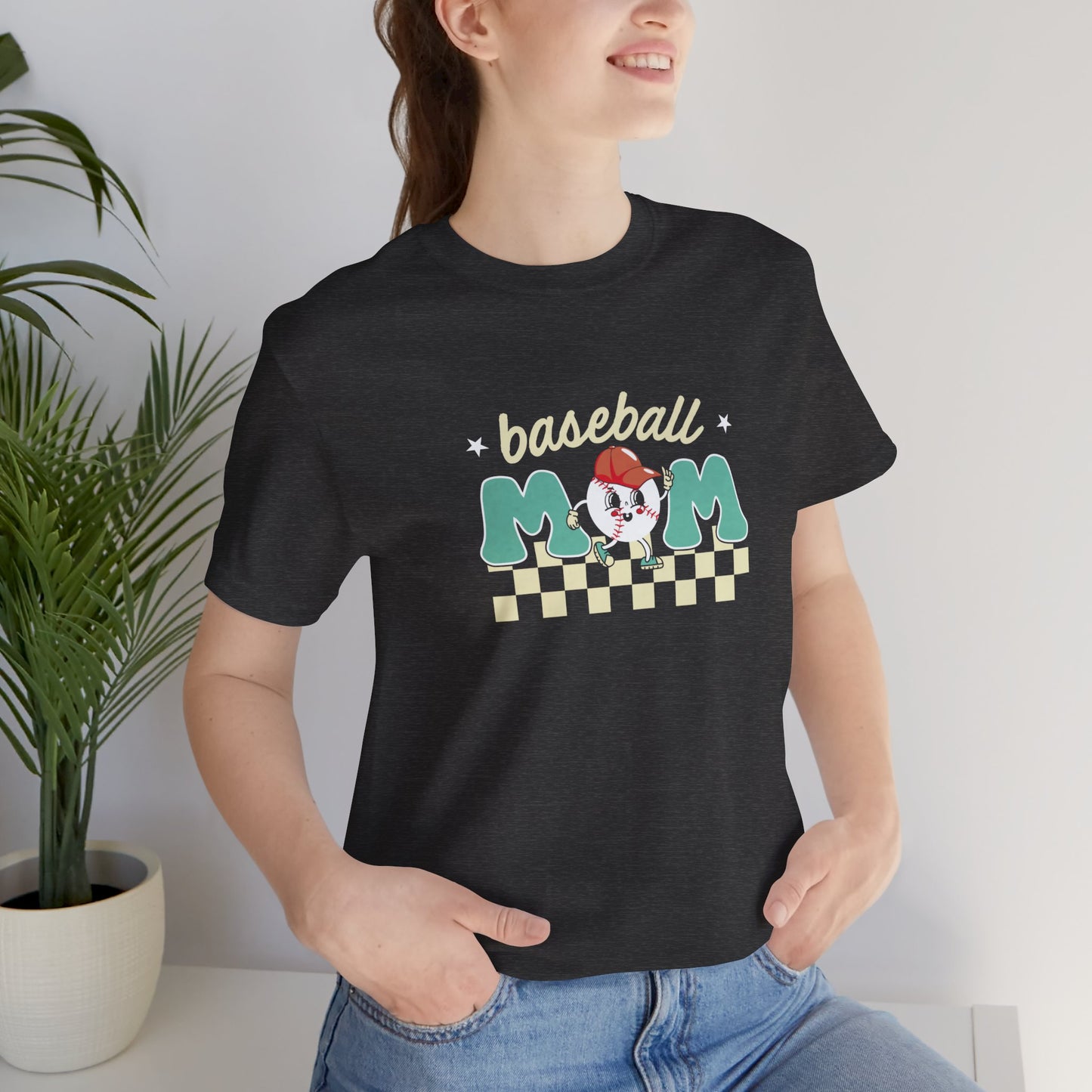 Baseball Mom vintage cartoon cute graphic Tshirt