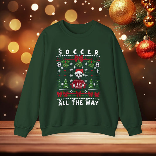 Soccer Christmas Ugly Sweater Unisex