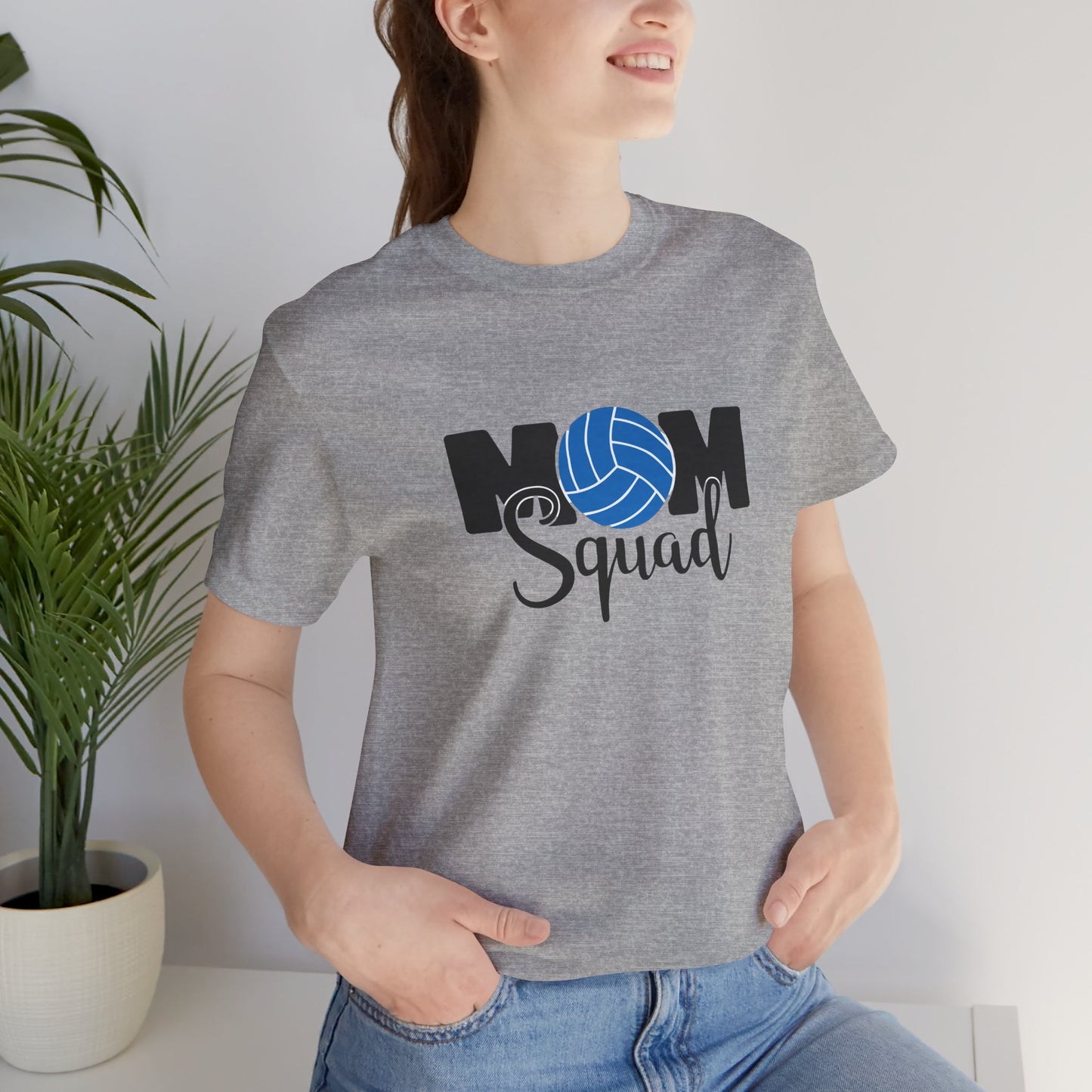 Mom Squad volleyball Unisex Jersey Short Sleeve Tee