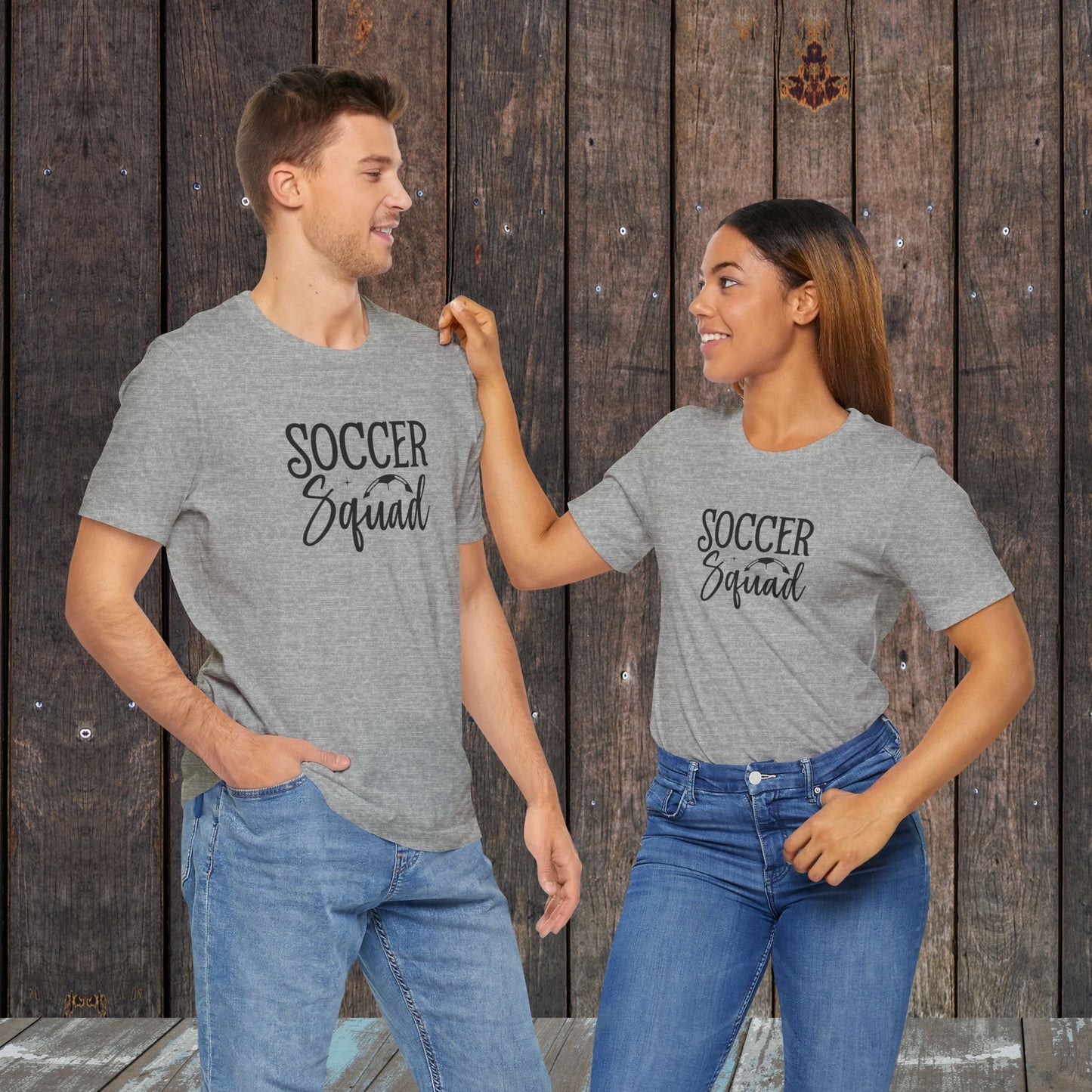 Soccer Squad matching unisex Mom and Dad shirts