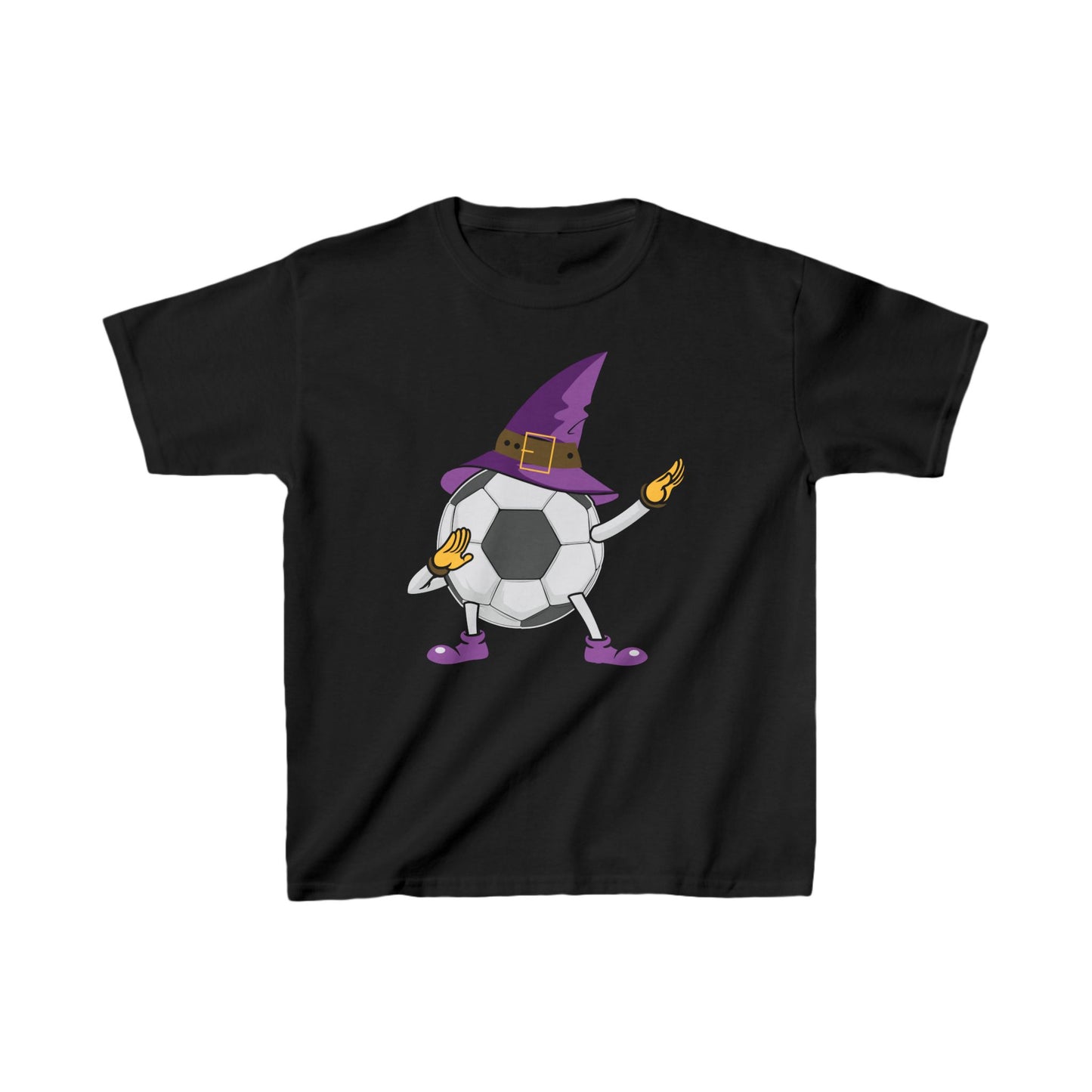 Soccer Witch Hat Halloween Kids Tee