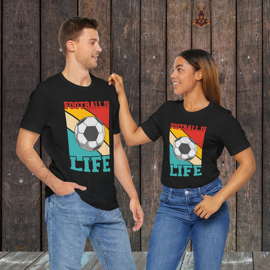 Football Soccer is Life silhouette matching shirts