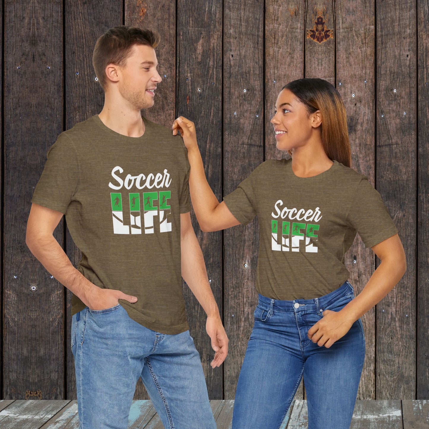 Soccer life matching shirts for mom and dad