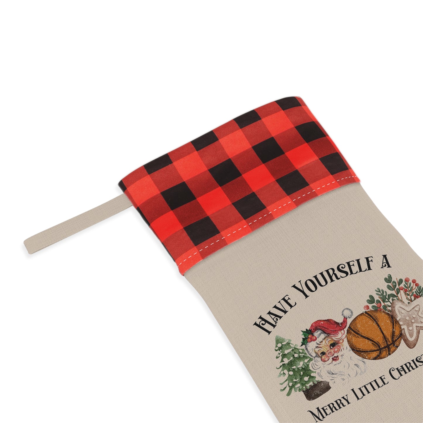 Have yourself a merry little Christmas Basketball Stocking