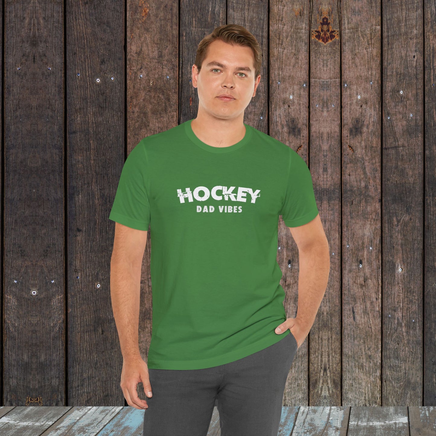 Hockey Dad Vibes Unisex Jersey Short Sleeve Tee